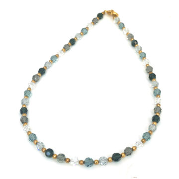 IDCO Swarovski Crystal Necklace - Col 4 Smoke Mix