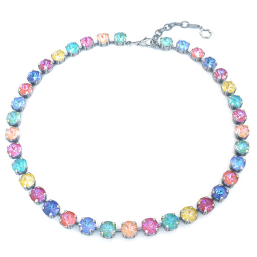 Swarovski Crystal Necklace - Multi-Delite Mix / Silver