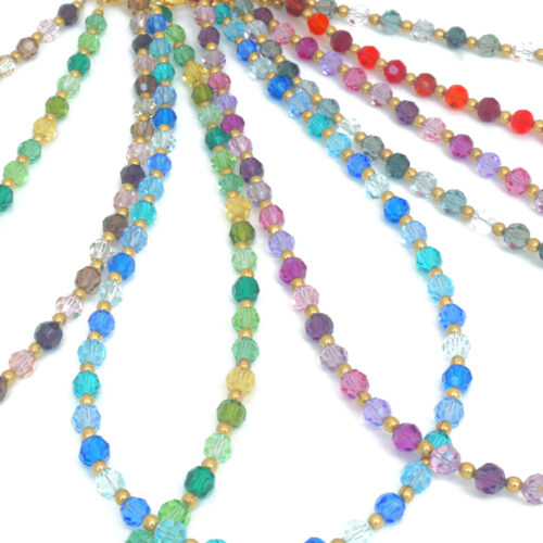 IDCO Swarovski Crystal Necklace - Col 2 Blue/Fresh Greens Mix - Image 2