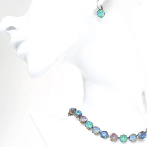 Swarovski Crystal Necklace - Silky Mix / Gold - Image 3