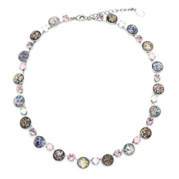 Bohemia Necklace 01 - Colour 27 (Light Rose) / Silver