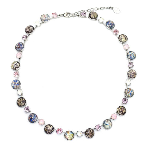 Bohemia Necklace 01 - Colour 27 (Light Rose) / Silver