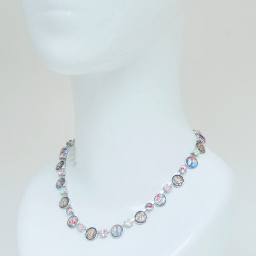 Bohemia Necklace 01 - Colour 27 (Light Rose) / Silver - Image 3
