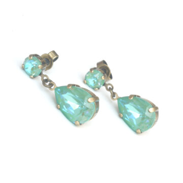 2-part Crystal Drop - Silky Sage Delite / Gold