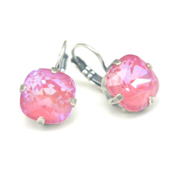 Square Crystal Drop - Lotus Delite / Silver