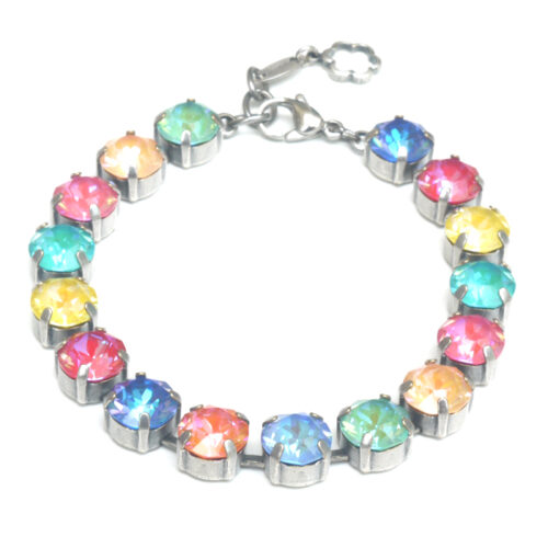 Swarovski Crystal Bracelet - Multi Delite Mix / Silver
