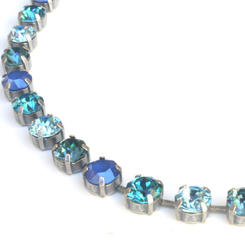 Swarovski Crystal Bracelet - Denim Mix / Silver - Image 2