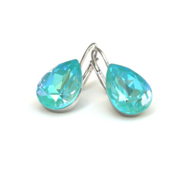 Teardrop Crystal - Laguna Delite / Silver