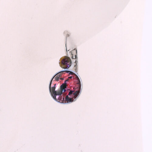 Bohemia Drop Earrings - Colour 10 (Pink Melon) / silver - Image 2