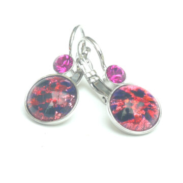 Bohemia Drop Earrings - Colour 10 (Pink Melon) / silver