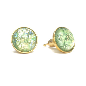 Bohemia Stud Earrings Col 24 (Light Green)/g