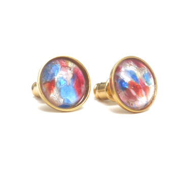 Bohemia Stud Earrings Col 30 (Multi-white)/g