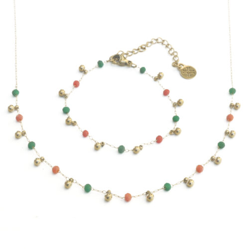 Anartxy Little-balls Necklace - Cantaloupe - Image 2