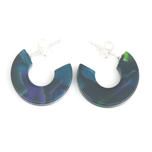 Cellulose Acetate Chunky Hoops - Multicolour - Image 2