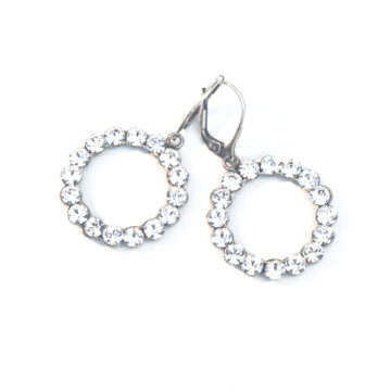 Swarovski Drop Rings - Diamond / Silver