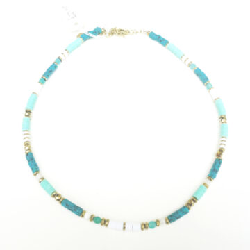 Anartxy Heishi Necklace Summer Sky