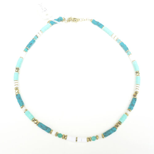 Anartxy Heishi Necklace Summer Sky