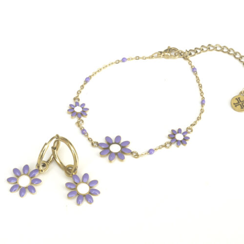 Anartxy Daisy Hoops - Purple - Image 2