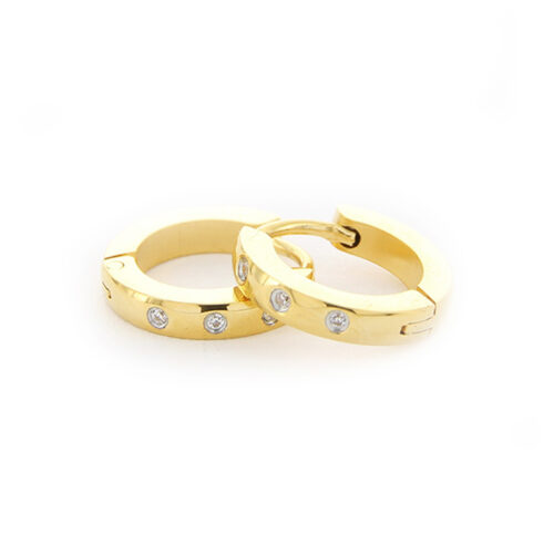 1956 9mm  Sparkle Hoops in 2 Colours - Image 3