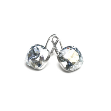 Square Crystal Drop - Blue Shade / Silver