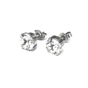 Swarovski Crystal Small Studs - Crystal / Silver
