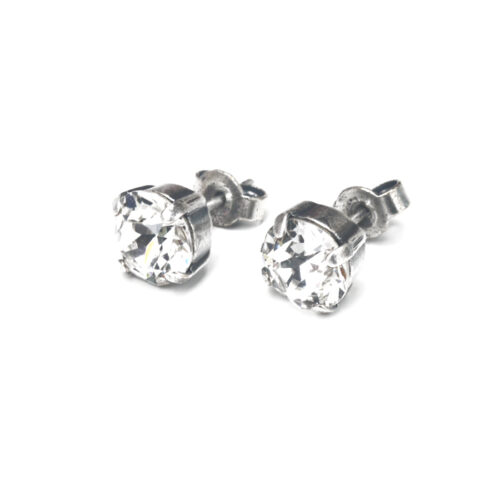 Swarovski Crystal Small Studs - Crystal / Silver