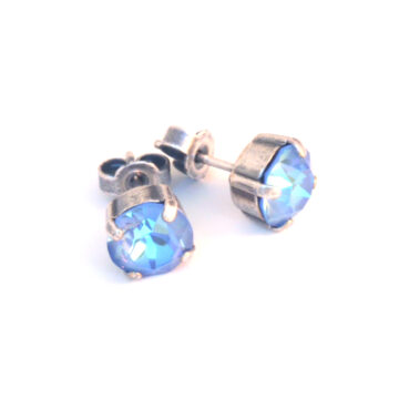 Swarovski Crystal Small Studs - Ocean Delite / Silver