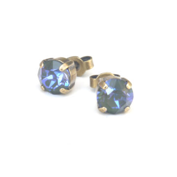 Swarovski Crystal Small Studs - Camo / Gold