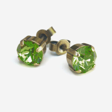 Swarovski Crystal Small Studs - Citrus / Gold