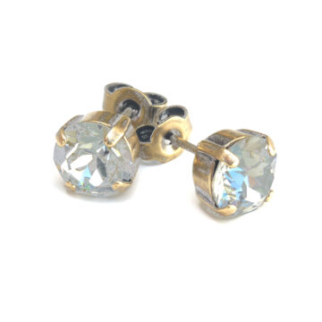 Swarovski Crystal Small Studs - Crystal / Gold