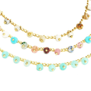 Anartxy Stone Bead Necklace in 3 Colours