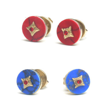 Anartxy Stone-faced Studs in 2 colours