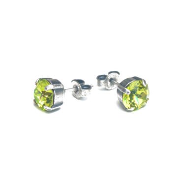 Swarovski Crystal Small Studs - Citrus / Silver