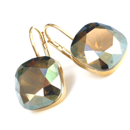 Square Crystal Drop - Bronze Shade / Gold - Image 2