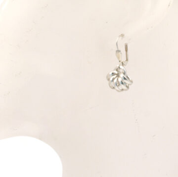 Aluminium Jewellery Drop Earrings - Shiny Silver