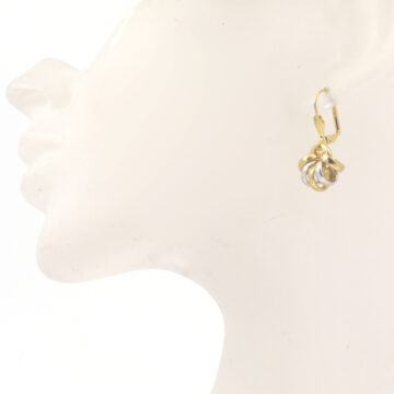 Aluminium Jewellery Drop Earrings - Shiny Gold and Silver