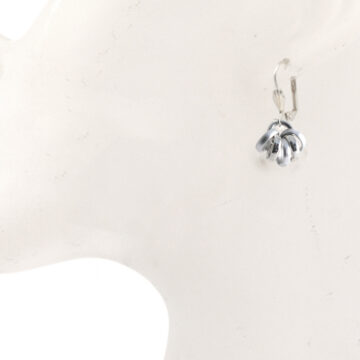 Aluminium Jewellery Drop Earrings - Shiny and Matt Silver