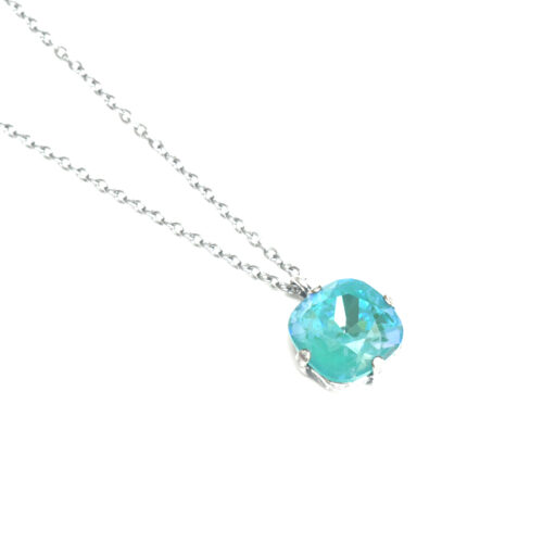 Swarovski Square Pendant with Silver Setting in 3 Colours - Image 3