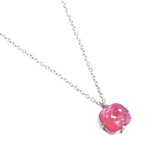 Swarovski Square Pendant with Silver Setting in 3 Colours - Image 2