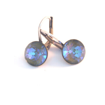 Small Swarovski Drop Earrings - Crystal Camo Delite / Gold