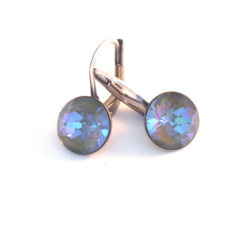 Small Swarovski Drop Earrings - Crystal Camo Delite / Gold